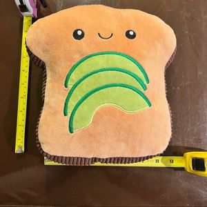 Large Stuffed Avocado Toast Dog Toy